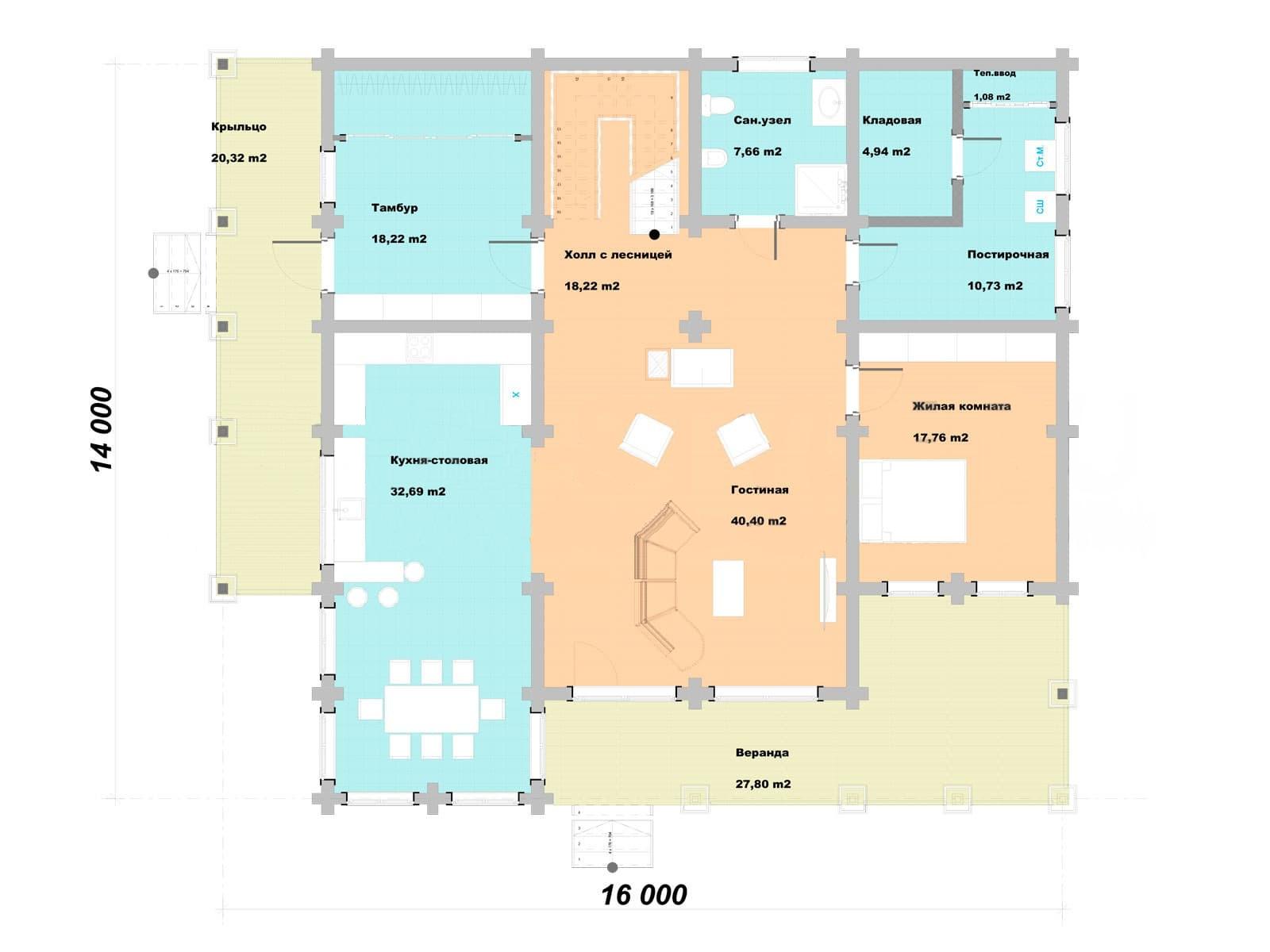 План 1 этажа