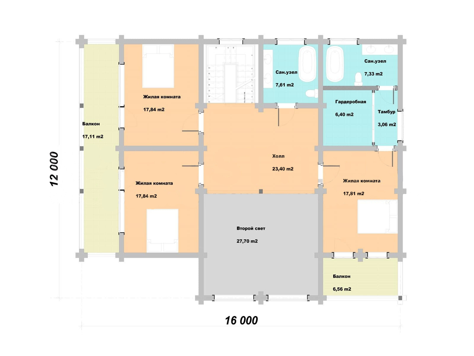 План 2 этажа