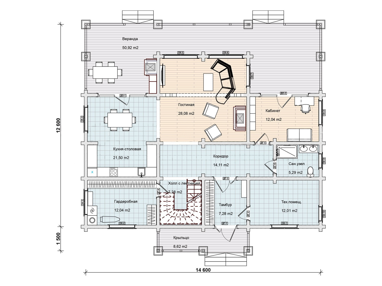 План 1 этажа